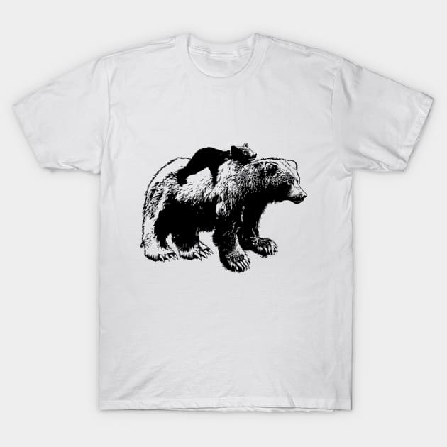 bear mother cub T-Shirt by ThyShirtProject - Affiliate
